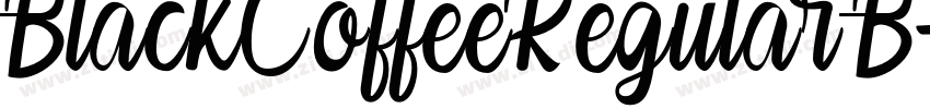 BlackCoffeeRegular B字体转换
